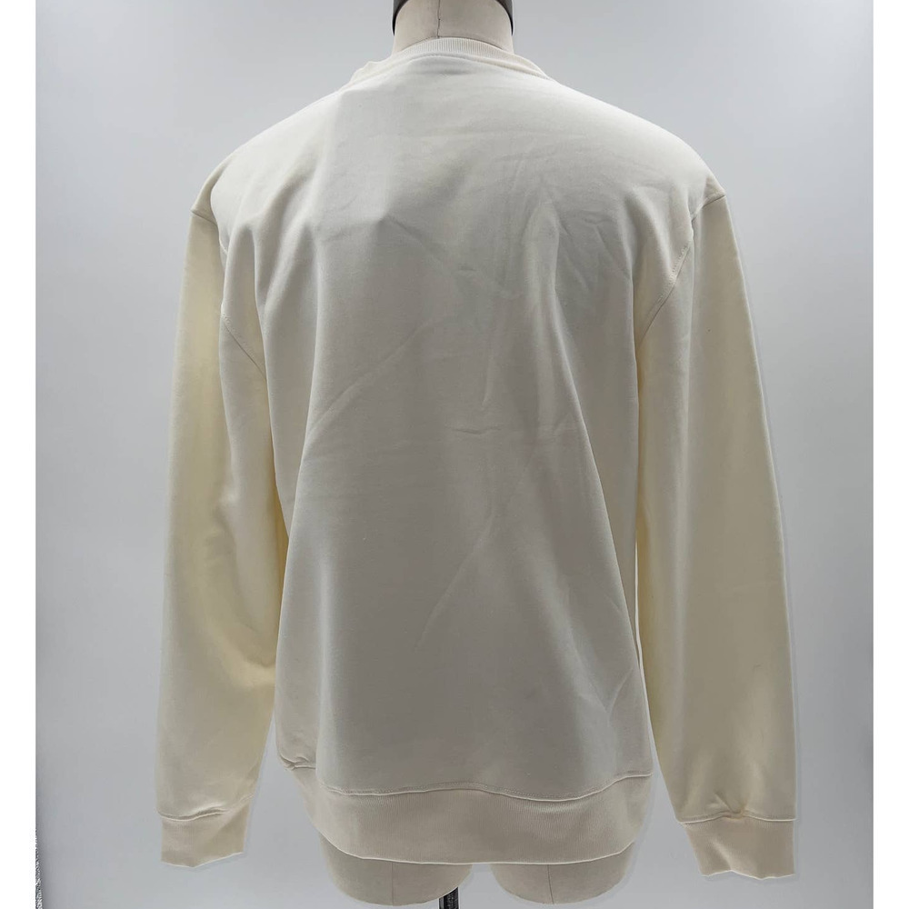 Bleeker & Mercer Cream Embroidered Teddy Bear PullOver Crew Neck Sweater NWT- XL - Picture 2 of 12